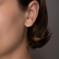 Dulong Vega Örhängen Loop Lilla 18k Guld