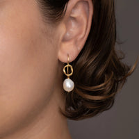 Dulong Vega Örhänge 18k Rödguld med Sötvattenpärla