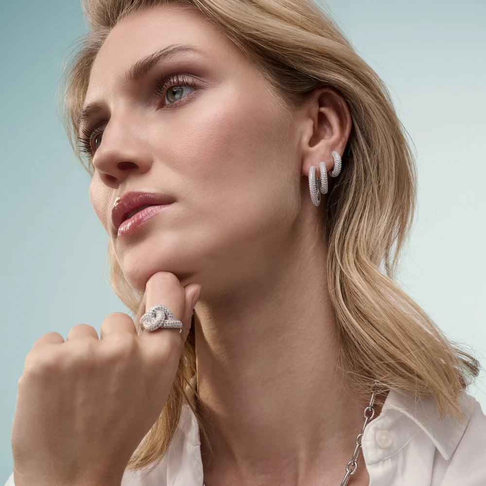 Sif Jakobs Carrara Piccolo Earrings CZ Silver