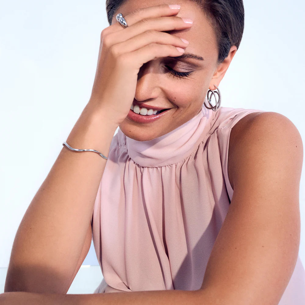 Sif Jakobs Ellera Waves Pianura Bangle Silver