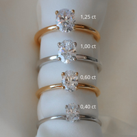 Ernst Forssell Collectées Claire Oval Cut 1,00 ct Förlovningsring