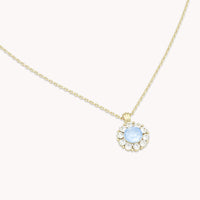 Lily and Rose Sofia Necklace – Sky blue (Gold)