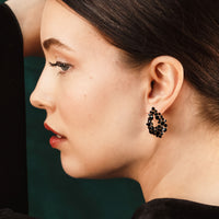 Lily and Rose Alice Earrings – Jet (Gold)