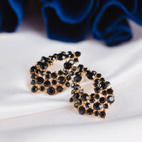 Lily and Rose Alice Earrings – Jet (Gold)