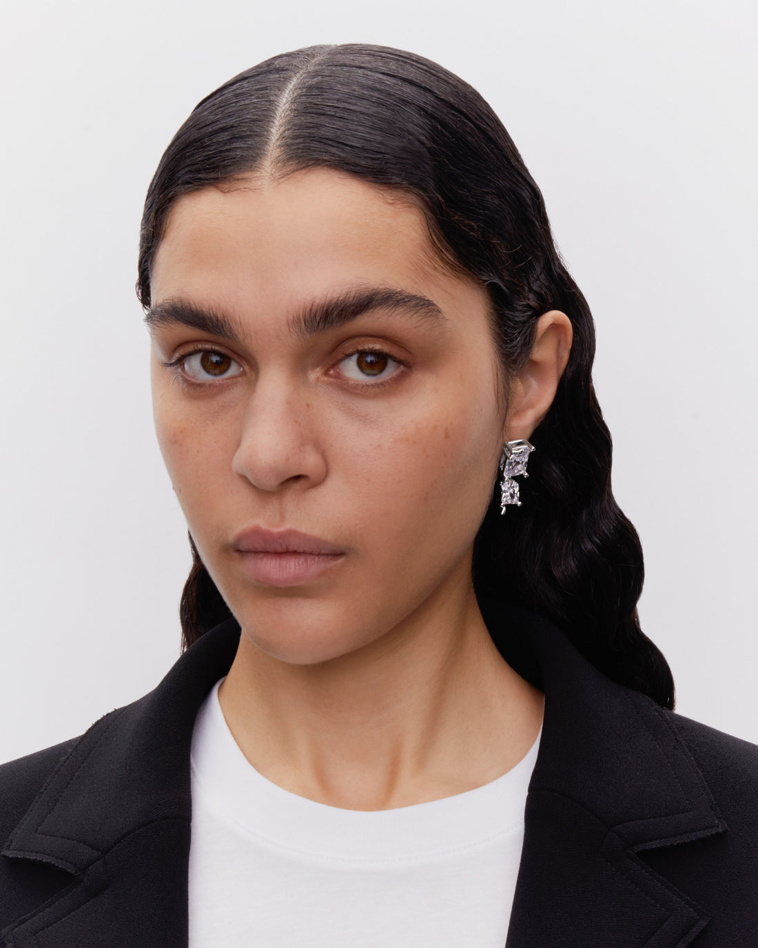 Maria Black Roppongi Drop Earring Silver