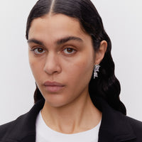 Maria Black Roppongi Drop Earring Silver