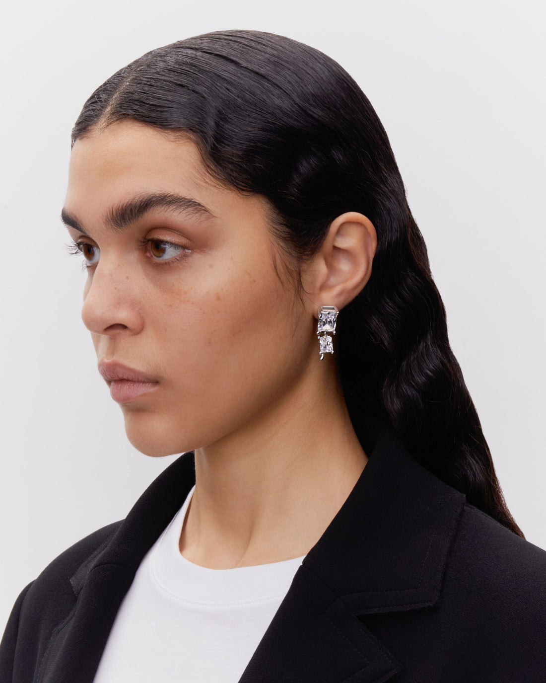 Maria Black Roppongi Drop Earring Silver