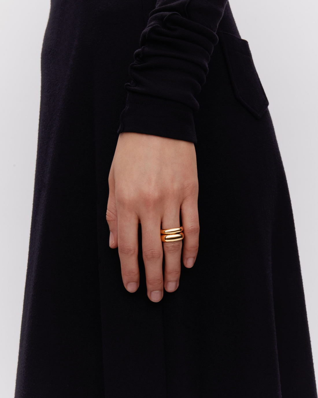 Maria Black Omotesando Chunk Ring Gold