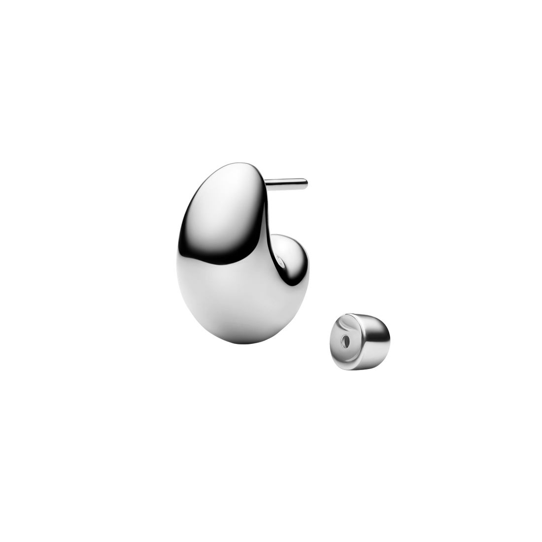 Maria Black Tryvann Pillow Earring Silver