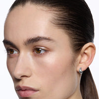 Maria Black Sagene Taril Huggie Silver PAIR