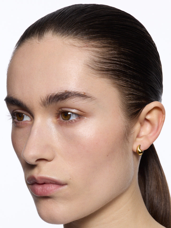 Maria Black Sagene Trail Huggie Gold PAIR