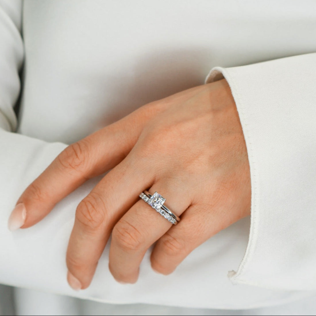 Ernst Forssell Collectées Blanche Cushion Cut 1,00 ct Förlovningsring