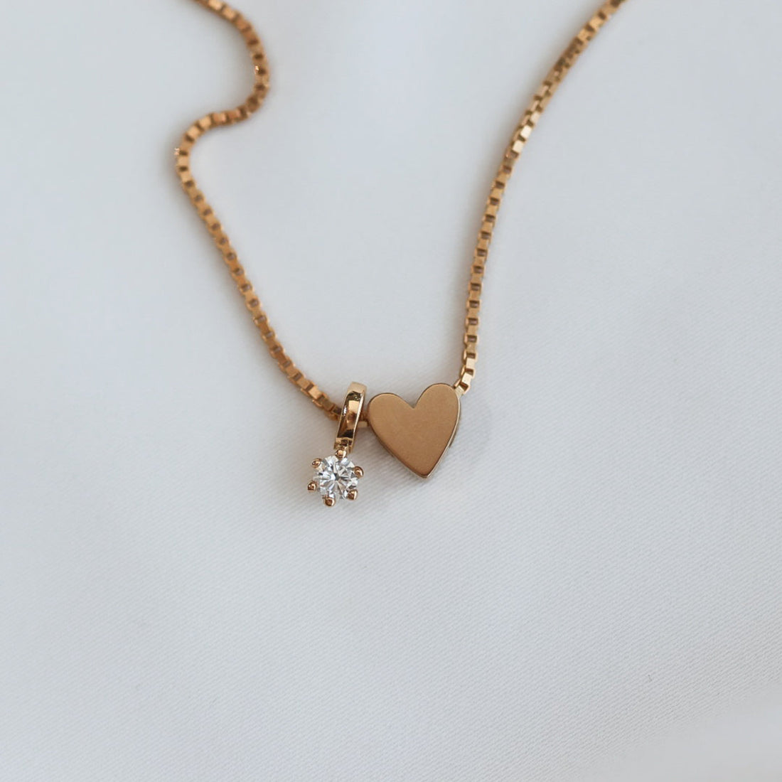 Collectées Heart Pendant & Camille Pendant 18K Rödguld