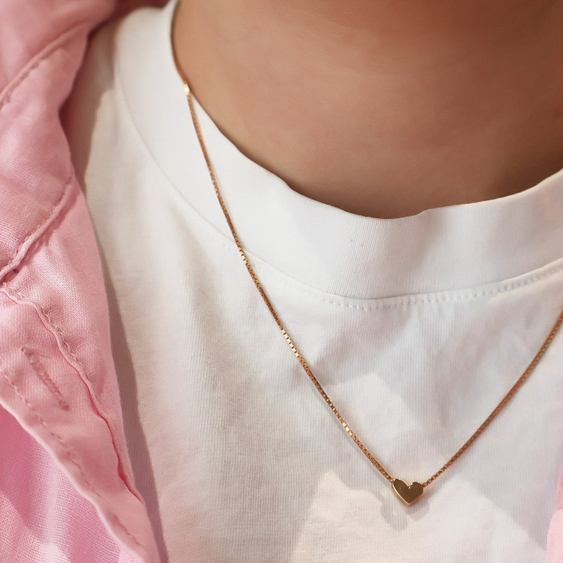 Collectées Signature Heart Pendant 18K Rödguld