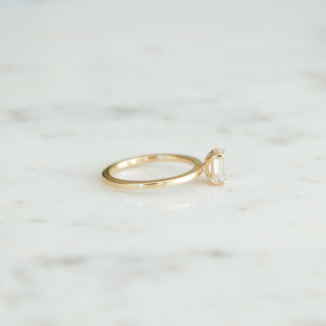 Ernst Forssell Collectées Ella Emerald Cut 1,00 ct Förlovningsring