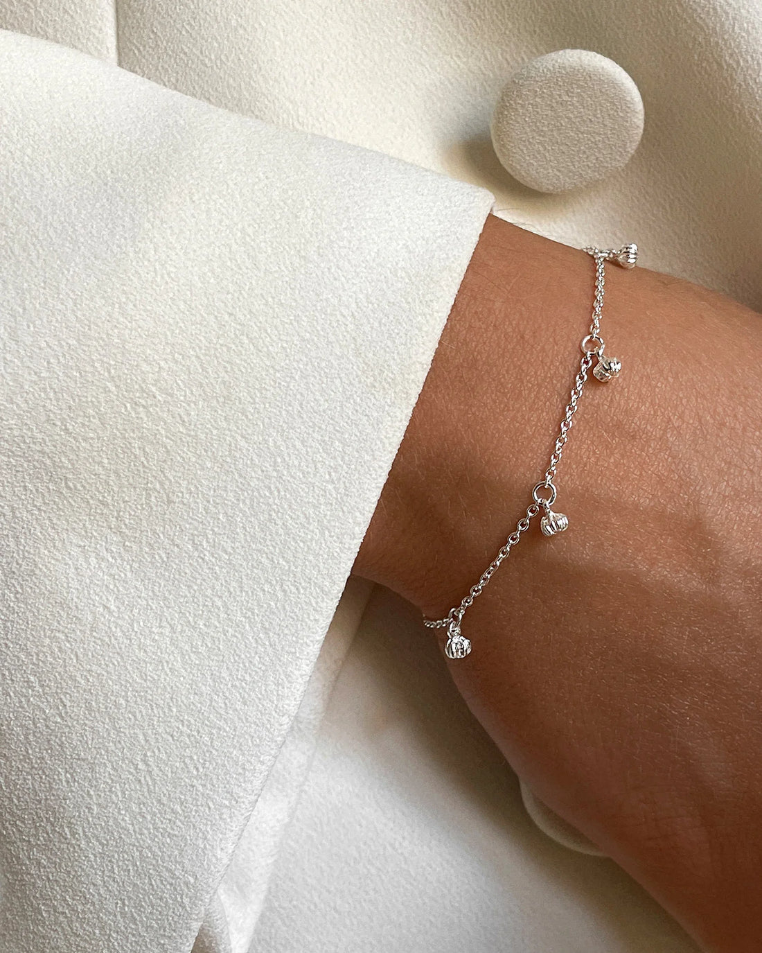 Drakenberg Sjölin New Bud Drop Full Bracelet Silver