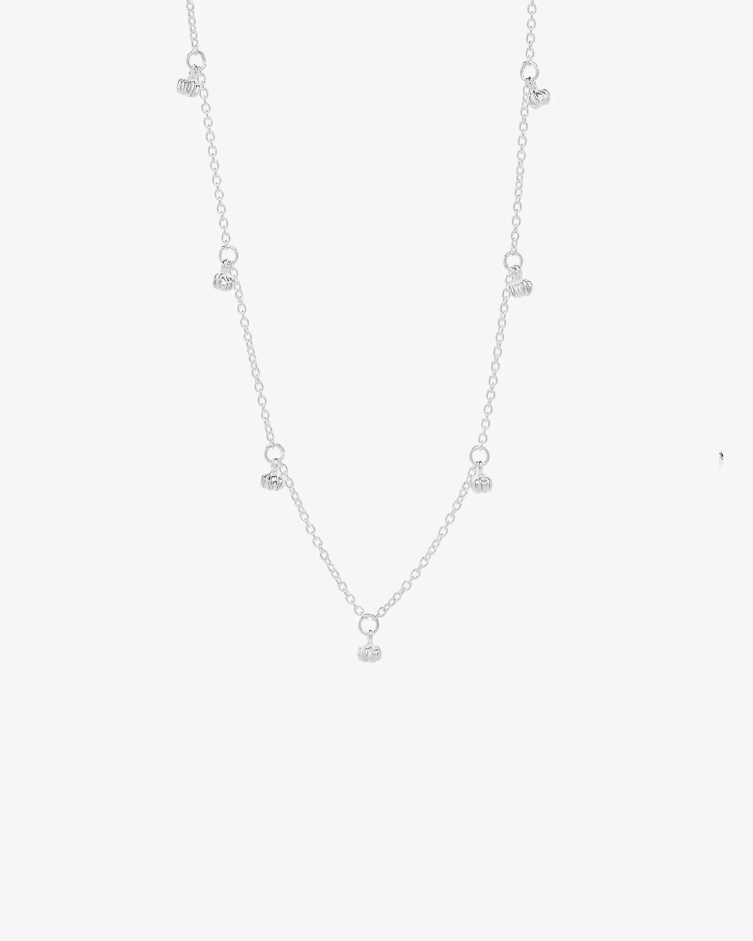 Drakenberg Sjölin New Bud Drop Full Necklace Silver
