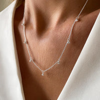 Drakenberg Sjölin New Bud Drop Full Necklace Silver