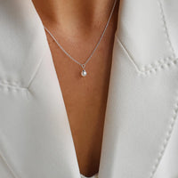 Drakenberg Sjölin Petite Pearl Single Necklace Silver