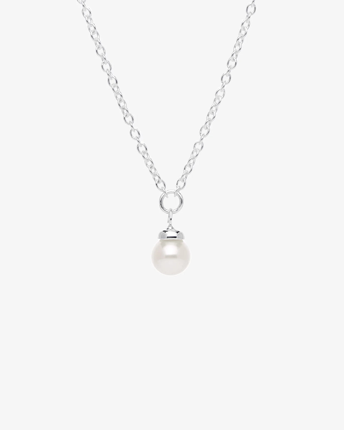 Drakenberg Sjölin Petite Pearl Single Necklace Silver