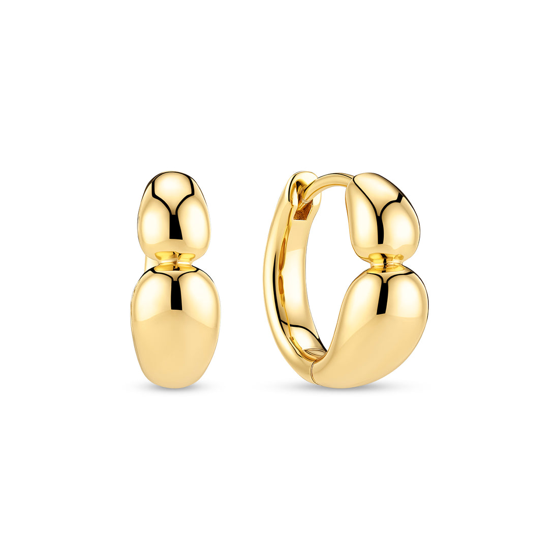 Sif Jakobs Goccia Pianura Creolo Piccolo Earrings Guld