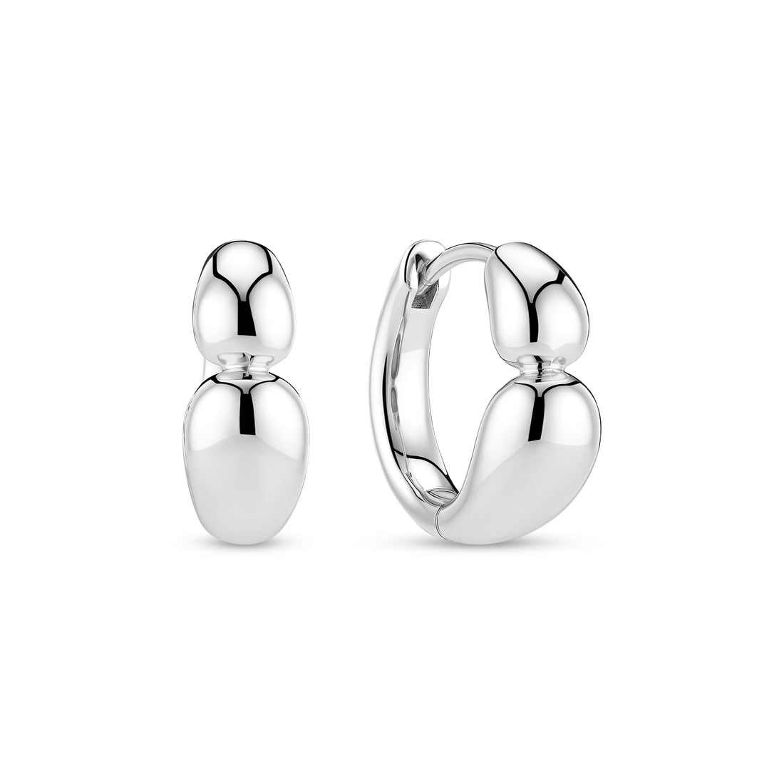 Sif Jakobs Goccia Creolo Piccolo Pianura Earrings Silver