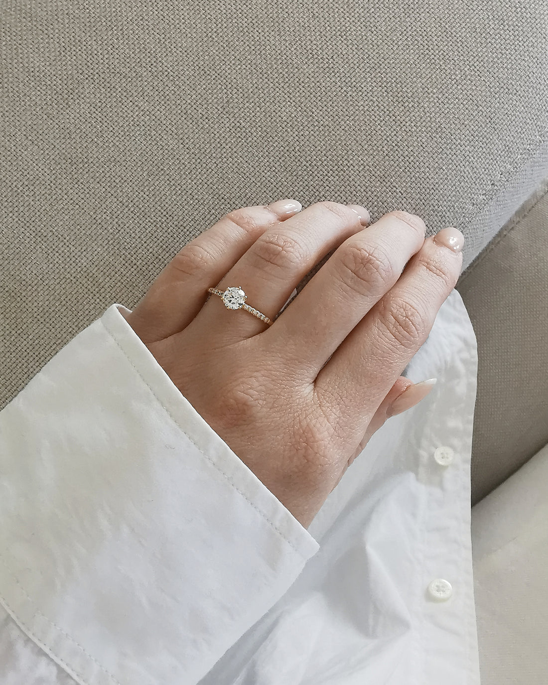 Ernst Forssell Collectées Adèle 0,70 ct Förlovningsring med sidostenar