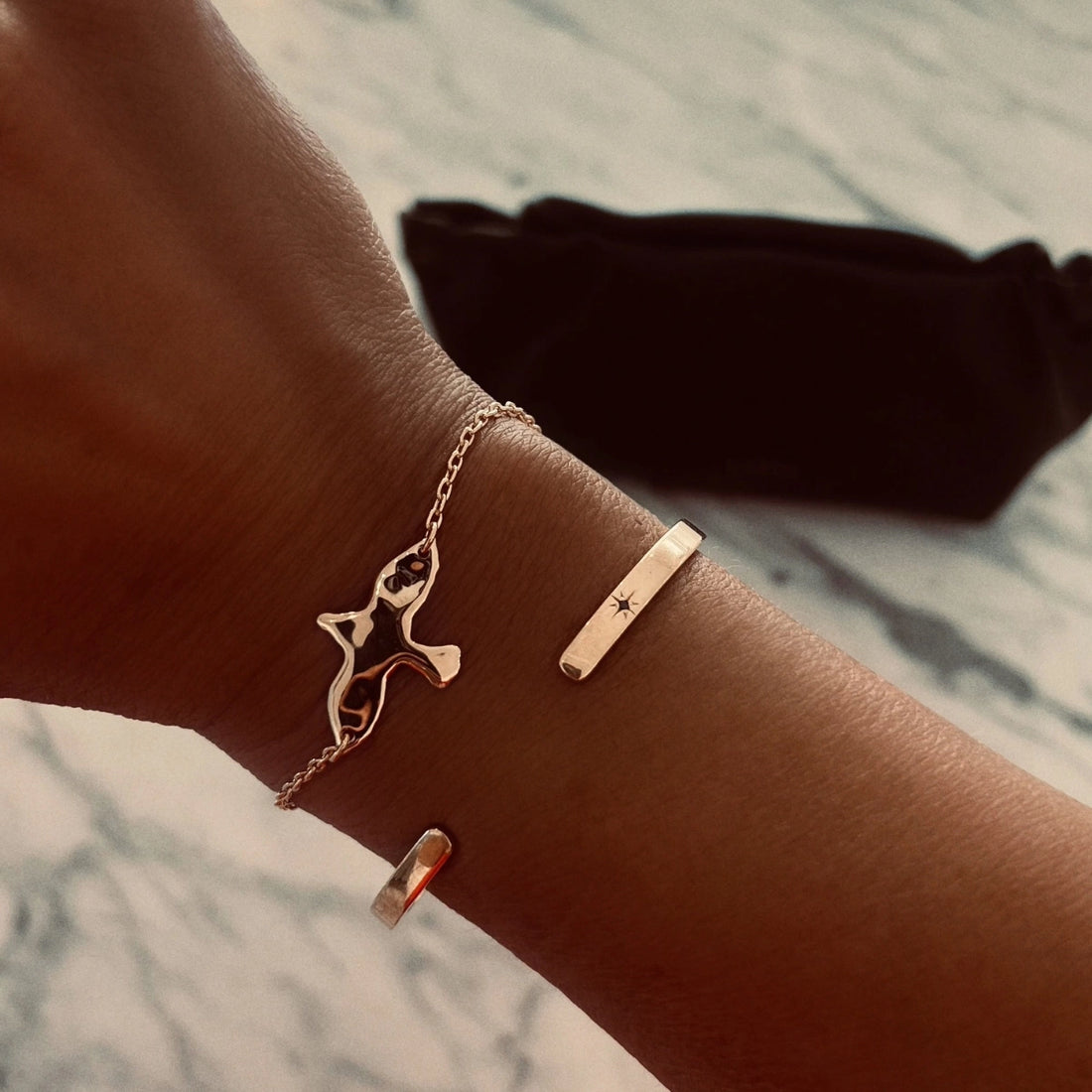 Emma Israelsson Organic Dove Bracelet Gold