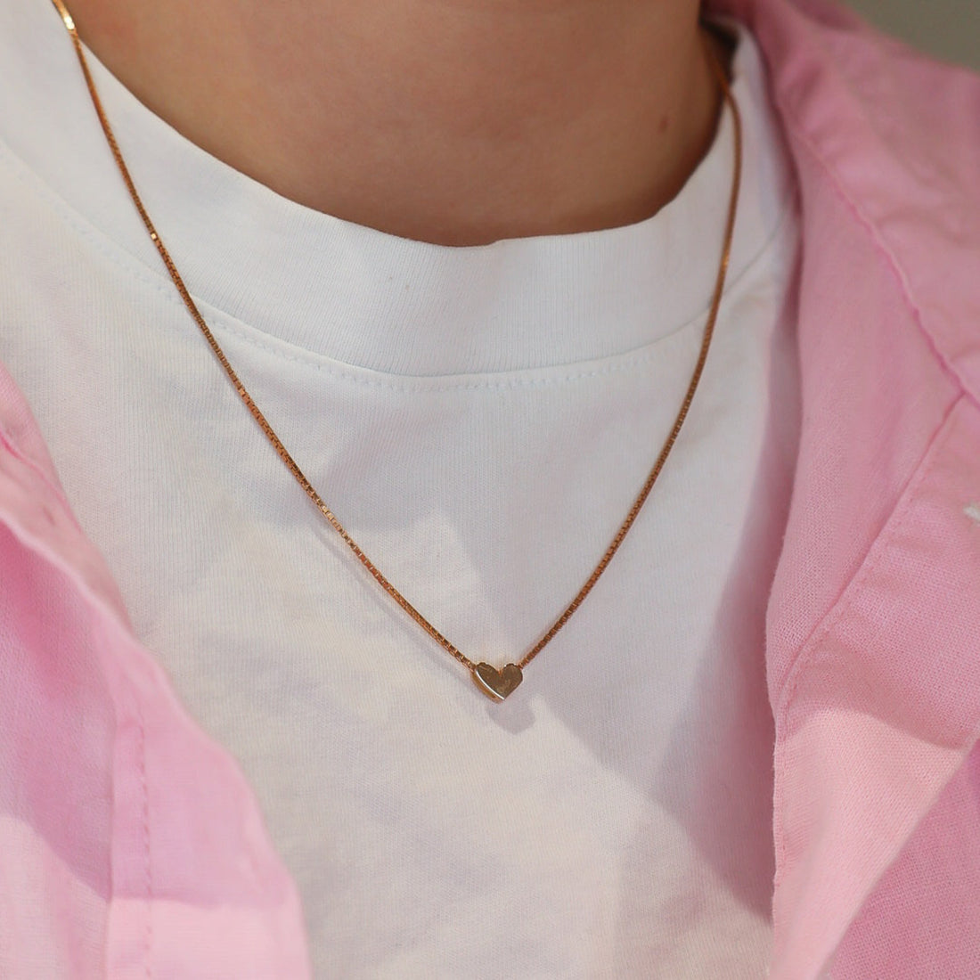 Collectées Signature Heart Pendant 18K Rödguld