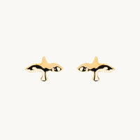 Emma Israelsson Organic Dove Pin Earrings Gold
