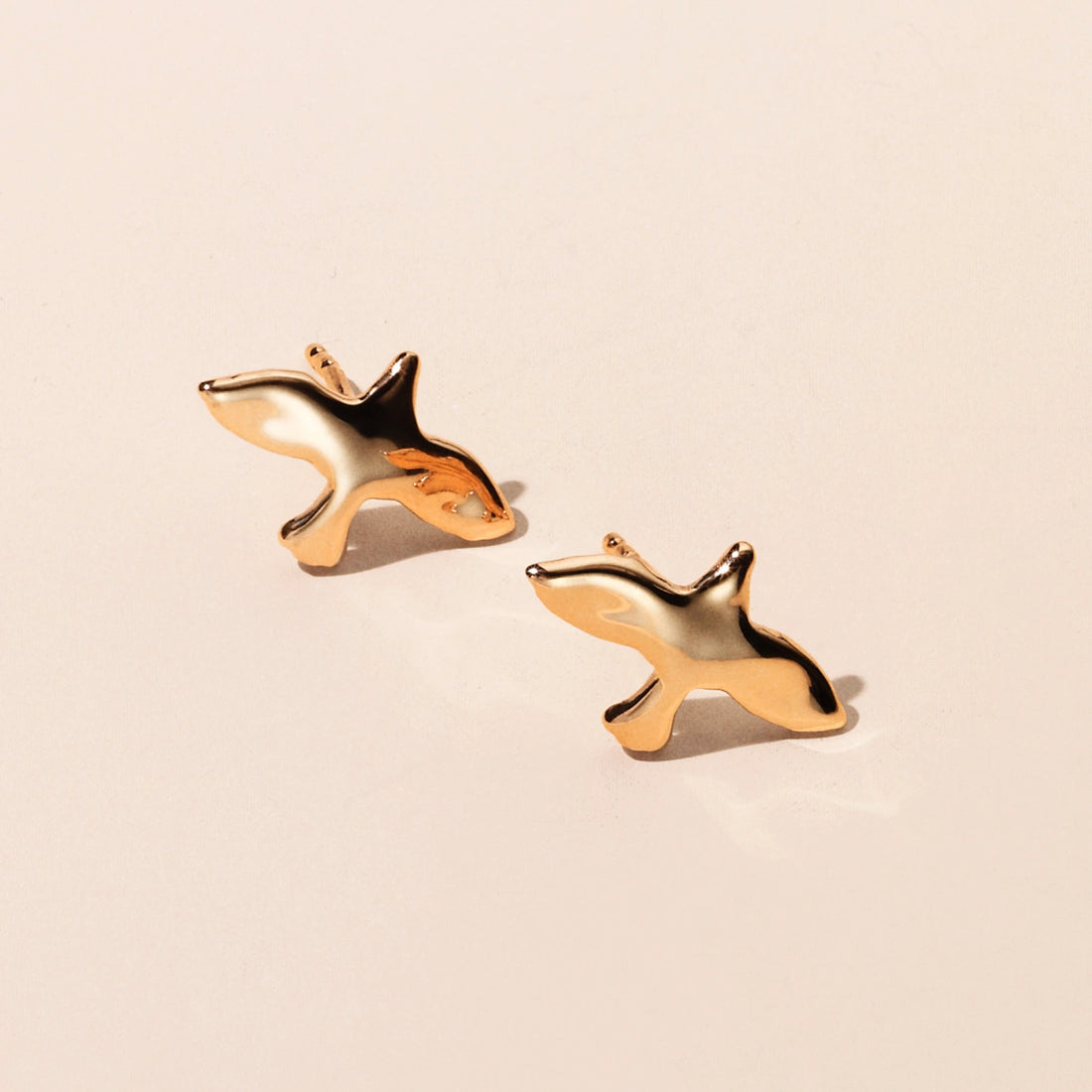 Emma Israelsson Organic Dove Pin Earrings Gold