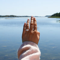 Faye Toi et Moi Förlovningsring 18K återvunet Rödguld