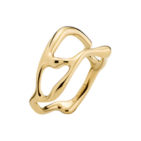 Maria Black Iris Ring Gold