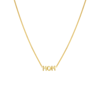 Maria Black Mom Necklace 43 Gold