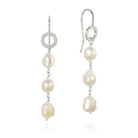 Dulong Ocean Pearl Örhänge Silver