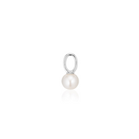 perla-uno-hoop-charm-silver-sif-jakobs