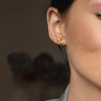 Les-amis-drop-studs-gold