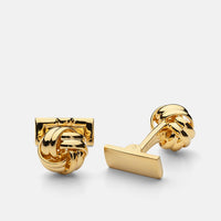 black-tie-cuff-links-gold-knot