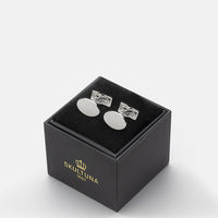 black-tie-oval-silver-manshettknappar