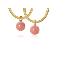 Dulong Globe pendants 18k with guava quartz