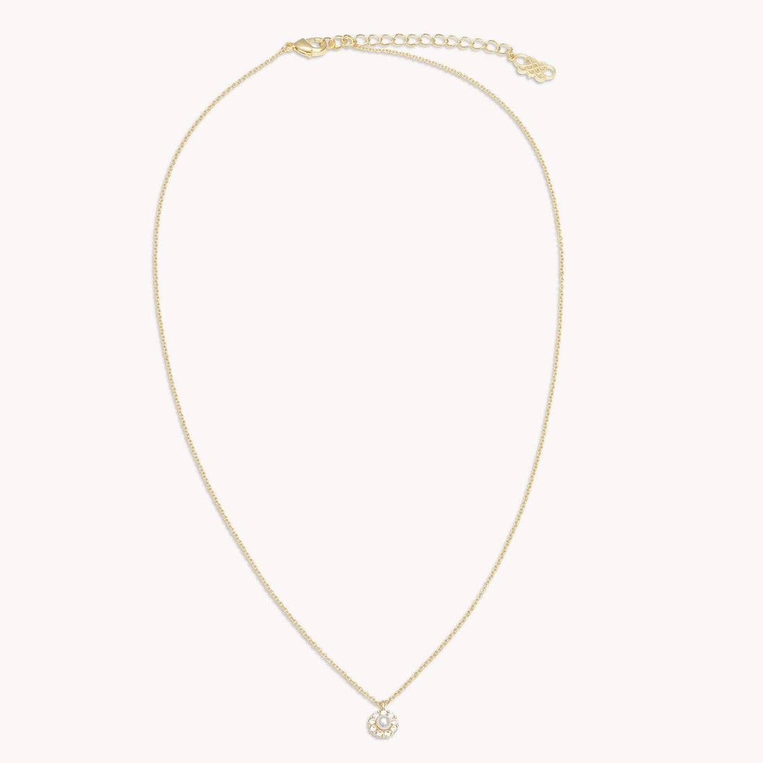 Lily and Rose Petite Miss Sofia Pearl Necklace – Crystal (Gold)