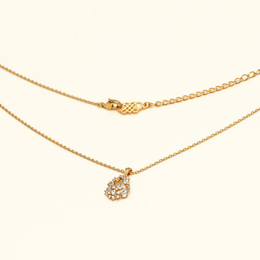 Lily and Rose Petite Miss Alice Necklace Crystal Gold
