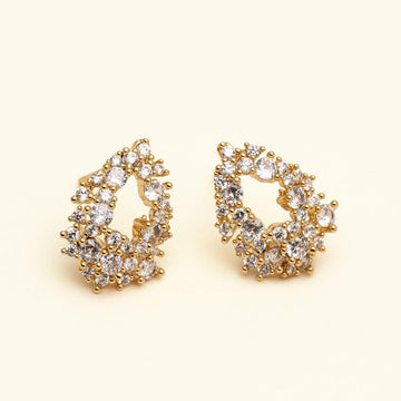 Lily and Rose Petite Miss Alice Earrings Crystal Gold