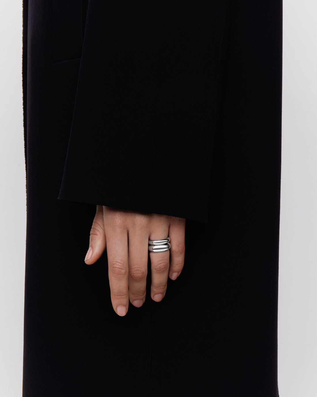 Maria Black Omotesando Chunky Ring Silver Media 1 av 3