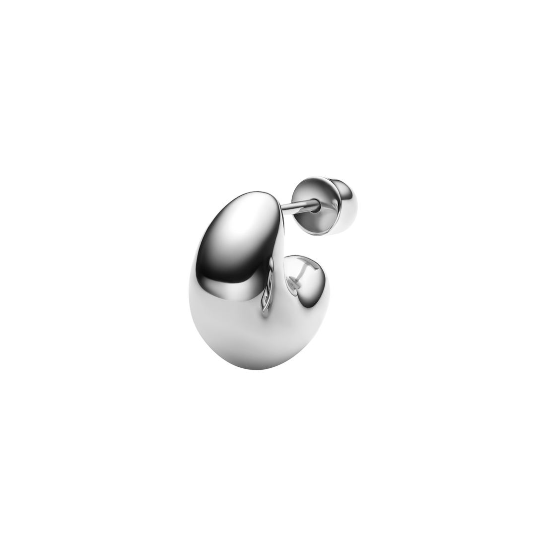 Maria Black Tryvann Pillow Earring Silver