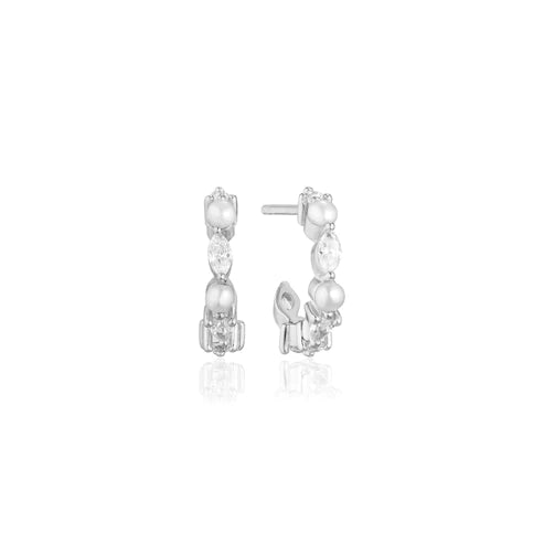 Sif Jakobs Adria creolo piccolo earrings silver