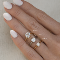 Blanche Cushion Cut Förlovningsring