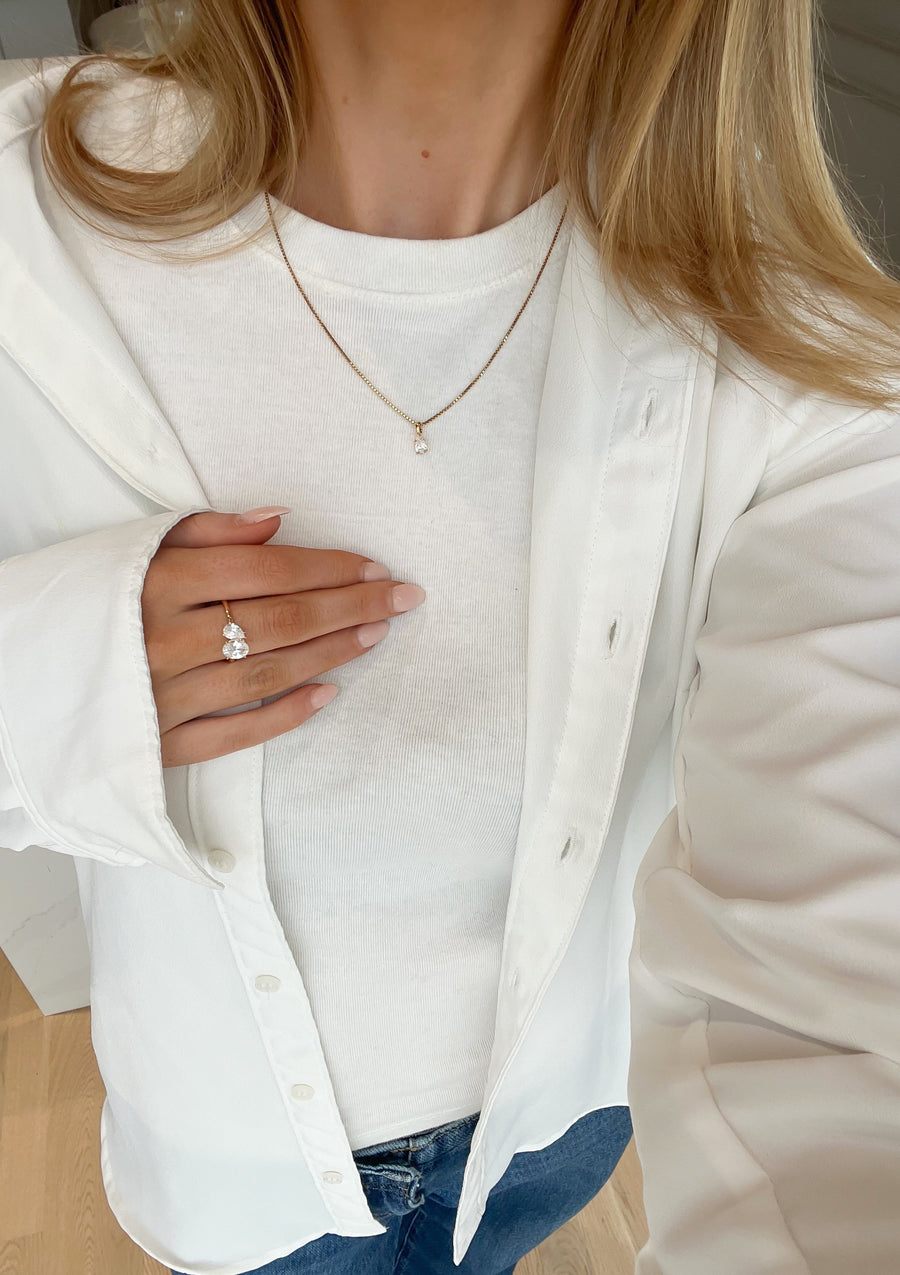Faye Toi et Mot Förlovningsring i 18K återvunnet rödguld