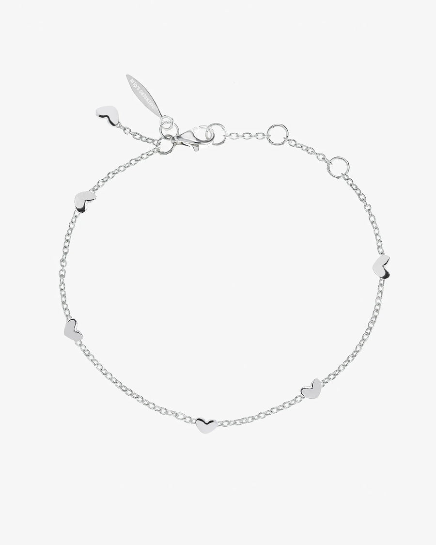 Drakenberg Sjölin Loving Heart Drop Full Bracelet Silver