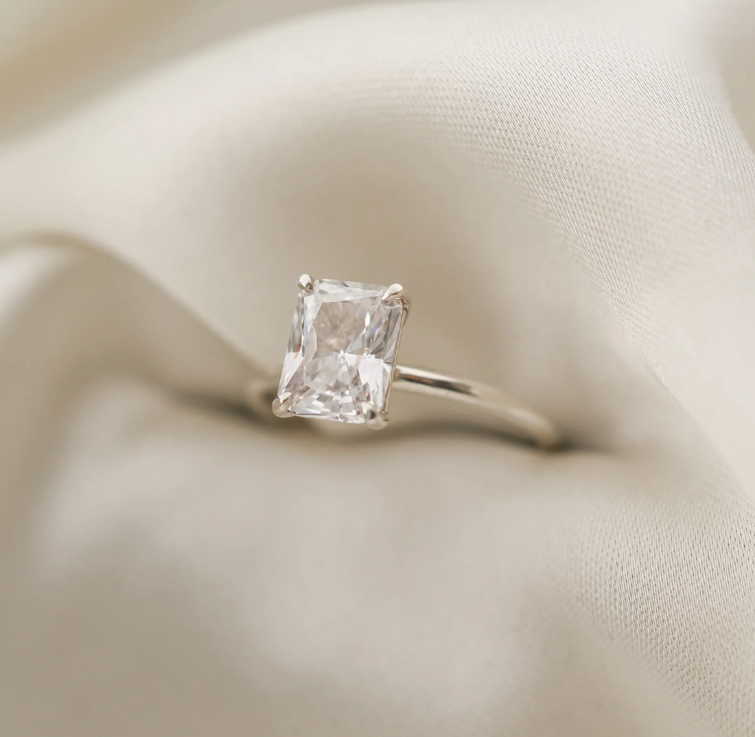 Kate 1,25ct radiant cut förlovningsring (special)